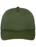 Myrtle beach 5 Panel Retro Mesh Cap mit Zierkordel, Black/Black One Size, MB6550 – Dark Olive/Dark Olive