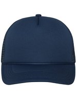 Myrtle beach 5 Panel Retro Mesh Cap mit Zierkordel, Black/Black One Size, MB6550 – Navy/Navy