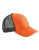 Myrtle beach 5 Panel Retro Mesh Cap mit Zierkordel, Black/Black One Size, MB6550 – Orange/Black