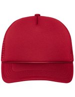 Myrtle beach 5 Panel Retro Mesh Cap mit Zierkordel, Black/Black One Size, MB6550 – Red/Red