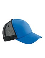 Myrtle beach 5 Panel Retro Mesh Cap mit Zierkordel, Black/Black One Size, MB6550 – Royal/Black