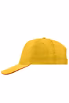 Myrtle beach 5-Panel Baumwoll-Cap mit Sandwich-Schild, Gold/Red One Size, MB6552 – Bild 5