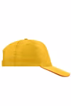 Myrtle beach 5-Panel Baumwoll-Cap mit Sandwich-Schild, Gold/Red One Size, MB6552 – Bild 6