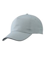Myrtle beach 5-Panel Baumwoll-Cap mit Sandwich-Schild, Black/White One Size, MB6552 – Grigio chiaro/Nero