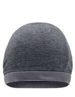 Myrtle beach Heather Sommer Beanie im Oversize-Look, Black Melange/Dark Grey One Size, MB6577 – Bild 2