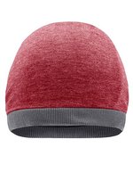 Myrtle beach Heather Sommer Beanie im Oversize-Look, Black Melange/Dark Grey One Size, MB6577 – Vino Melange/Grigio scuro