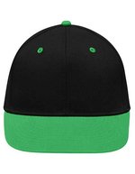 Myrtle beach 6-Panel Pro Cap mit Wattierung, Black/Fern Green One Size, MB6581 – Bild 1