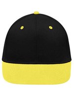 Myrtle beach 6-Panel Pro Cap mit Wattierung, Black/Fern Green One Size, MB6581 – Black/Sun Yellow