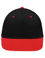 Myrtle beach 6-Panel Pro Cap mit Wattierung, Black/Fern Green One Size, MB6581 – Black/Tomato