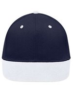 Myrtle beach 6-Panel Pro Cap mit Wattierung, Black/Fern Green One Size, MB6581 – Marine/Blanc