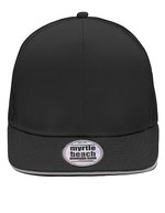 Myrtle Beach Pro Cap 6-Panel Mesh, Black/Charcoal One Size, MB6635 – Black/Light Grey
