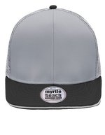 Myrtle Beach Pro Cap 6-Panel Mesh, Black/Charcoal One Size, MB6635 – Light Grey/Black