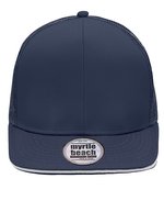 Myrtle Beach Pro Cap 6-Panel Mesh, Black/Charcoal One Size, MB6635 – Navy/White