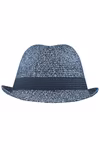 Myrtle beach Chapeau mélangé à aspect tressé avec ruban, Grey Melange L/XL (58 cm), MB6700 – image 3