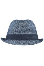 Myrtle beach Melange Hut mit Flechtoptik und Hutband, Grey Melange L/XL (58 cm), MB6700 – Bild 3