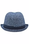 Myrtle beach Chapeau mélangé à aspect tressé avec ruban, Grey Melange L/XL (58 cm), MB6700 – image 4