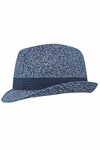 Myrtle beach Chapeau mélangé à aspect tressé avec ruban, Grey Melange L/XL (58 cm), MB6700 – image 5