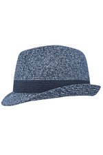 Myrtle beach Melange Hut mit Flechtoptik und Hutband, Grey Melange L/XL (58 cm), MB6700 – Bild 5