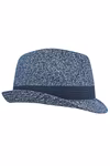Myrtle beach Chapeau mélangé à aspect tressé avec ruban, Grey Melange L/XL (58 cm), MB6700 – image 6