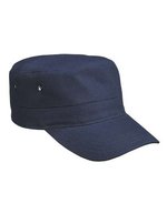 Myrtle beach Military Cap mit Velcro-Verschluss für Kinder, Black One Size, MB7018 – Navy