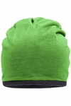 Myrtle beach Fleece-Mütze mit Kontrastabschluss, Red/Carbon One Size, MB7131 – Bild 3