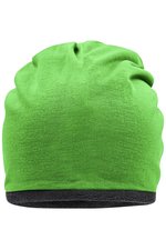 Myrtle beach Fleece-Mütze mit Kontrastabschluss, Black/Carbon One Size, MB7131 – Bild 3
