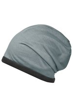 Myrtle beach Fleece-Mütze mit Kontrastabschluss, Black/Carbon One Size, MB7131 – Grey Heather/Carbon