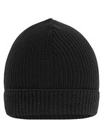 Myrtle beach Nachhaltige Strickmütze mit Ripp-Design, Black One Size, MB7137 – Bild 2