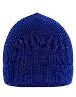 Myrtle beach Nachhaltige Strickmütze mit Ripp-Design, Black One Size, MB7137 – Dark Royal