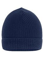 Myrtle beach Nachhaltige Strickmütze mit Ripp-Design, Black One Size, MB7137 – Navy