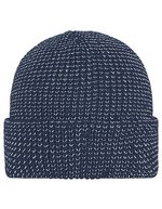 Myrtle beach Reflektierende Wintermütze mit Fleece-Futter, Black One Size, MB7142 – Navy