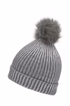 Myrtle beach Metallic Beanie mit Pompon für Damen, Silver/Light Grey One Size, MB7143 – Bild 5