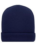 Myrtle beach Recycelte Polyester Wintermütze, klassischer Schnitt, Black One Size, MB7145 – Blu navy