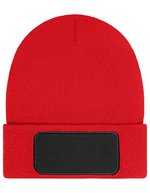 Myrtle beach Beanie mit Patch und Thinsulate-Futter, Black One Size, MB7407 – Rouge