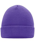 Myrtle beach Gestrickte Mütze aus 100% Polyacryl, Aqua One Size, MB7500 – Dark Purple