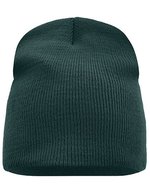 Myrtle Beach Beanie No. 1, doppelt gestrickt, Black One Size, MB7580 – Vert fonce