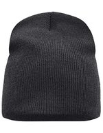 Myrtle Beach Beanie No. 1, doppelt gestrickt, Black One Size, MB7580 – Gris Melange
