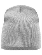 Myrtle Beach Beanie No. 1, doppelt gestrickt, Black One Size, MB7580 – Gris clair Melange