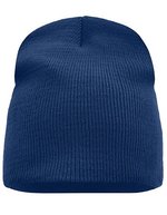 Myrtle Beach Beanie No. 1, doppelt gestrickt, Black One Size, MB7580 – Marine