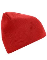 Myrtle Beach Beanie No. 1, doppelt gestrickt, Black One Size, MB7580 – Rouge