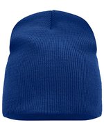 Myrtle Beach Beanie No. 1, doppelt gestrickt, Black One Size, MB7580 – Royal