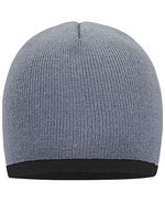 Myrtle beach Strickmütze mit kontrastierendem Saum, Black/Orange One Size, MB7584 – Light Grey/Dark Grey