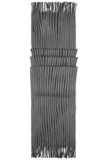 Myrtle beach Aparter Ripp-Strickschal mit Fransen, Anthracite/Black 180 x 21 cm, MB7989 – Bild 5