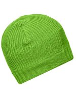 Myrtle beach Ripp-Design Strickmütze mit Fleeceband, Black One Size, MB7994 – Printemps Vert