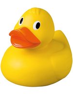 Mbw Schnabels® Quietsche-Ente Giant 30 cm, Black 30 cm, MBW131051 – Giallo/Arancione