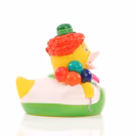 Mbw Schnabels® Clown Quietsche-Ente aus PVC, Standard 80 mm, MBW131224 – Bild 6