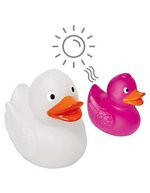 Mbw Schnabels® Quietsche-Ente UV-Farbwechsel, Blue/Purple 7 cm, MBW131280 – White/Pink