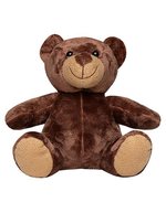 Mbw MiniFeet® Bär Siggi aus Plüsch – Dark Brown