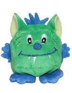 Mbw Schmoozies® Monster Plüschfigur mit Mikrofaser, Dark Grey 7 cm, MBW160781 – Green