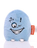 Mbw MiniFeet® Teamgeist Plüschfigur mit Reinigung Funktion – Light Blue